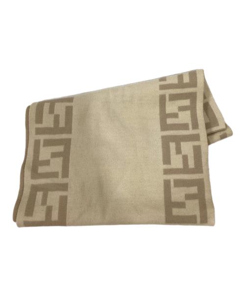 FENDI（フェンディ）FENDI (フェンディ) ズッカ柄マフラー ベージュの古着・服飾アイテム