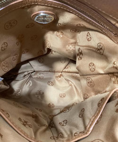 TORY BURCH（トリーバーチ）TORY BURCH (トリーバーチ) オールレザースクエア型ショルダーバッグ ブラウンの古着・服飾アイテム