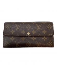 LOUIS VUITTON（ルイ ヴィトン）の古着「レオパード ポルトフォイユ・サラ」｜ブラウン