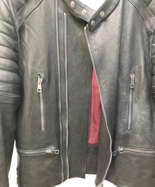 GUCCI（グッチ）GUCCI (グッチ) キルティングパデット ラムレザー ライダースジャケット ブラック サイズ:56の古着・服飾アイテム