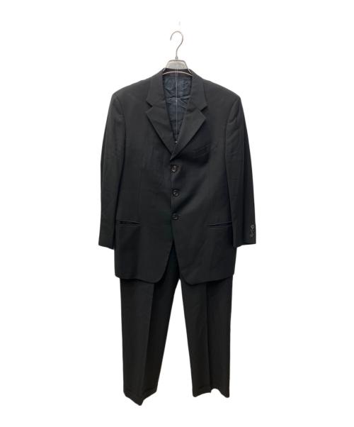 ARMANI COLLEZIONI（アルマーニ コレツィオーニ）ARMANI COLLEZIONI (アルマーニ コレツィオーニ) シャドウストライプ3Bスーツ ブラック サイズ:54の古着・服飾アイテム