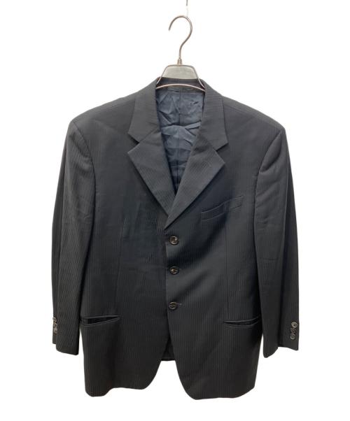 ARMANI COLLEZIONI（アルマーニ コレツィオーニ）ARMANI COLLEZIONI (アルマーニ コレツィオーニ) シャドウストライプ3Bスーツ ブラック サイズ:54の古着・服飾アイテム