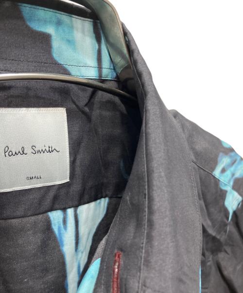 PAUL SMITH（ポールスミス）Paul Smith (ポールスミス) 転写レーヨンシャツ ブラック サイズ:Ｓの古着・服飾アイテム