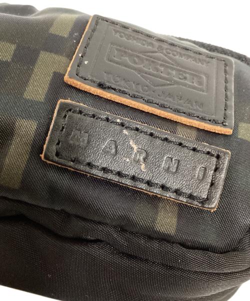PORTER（ポーター）PORTER (ポーター) MARNI (マルニ) シャープミニポーチ ブラックの古着・服飾アイテム