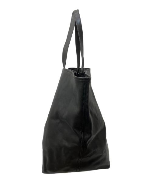 DINAMICA（ディナミカ）DINAMICA (ディナミカ) ウォッシュドベジタブルタンニングレザー トートバッグ ブラック 未使用品の古着・服飾アイテム