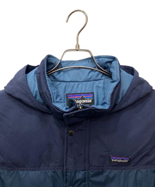 Patagonia（パタゴニア）Patagonia (パタゴニア) Boys Bivy Down Hoody　(ボーイズ・ビビー・ダウン・フーディ) ネイビー サイズ:キッズXXLの古着・服飾アイテム