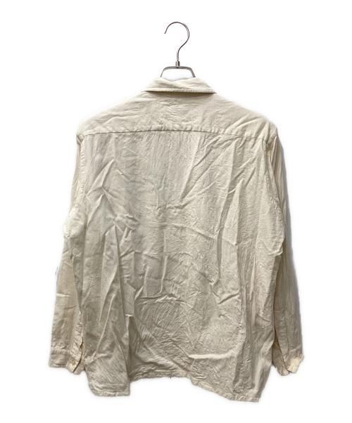 Lochlana（ロックラナ）Lochlana (ロックラナ) 60's- ウールコットンオープンカラーシャツ アイボリー サイズ:Lの古着・服飾アイテム
