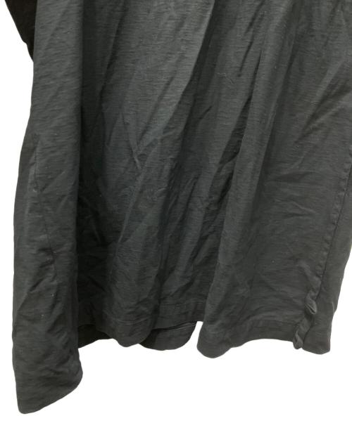 YOHJI YAMAMOTO（ヨウジヤマモト）YOHJI YAMAMOTO (ヨウジヤマモト) 強撚天竺ボックスプリーツパンツ ブラック サイズ:３の古着・服飾アイテム