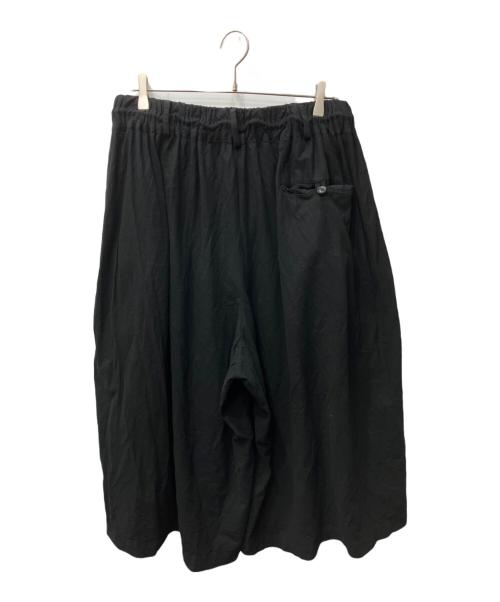 YOHJI YAMAMOTO（ヨウジヤマモト）YOHJI YAMAMOTO (ヨウジヤマモト) 強撚天竺ボックスプリーツパンツ ブラック サイズ:３の古着・服飾アイテム
