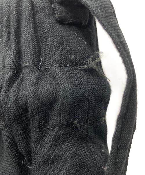 YOHJI YAMAMOTO（ヨウジヤマモト）YOHJI YAMAMOTO (ヨウジヤマモト) 強撚天竺ボックスプリーツパンツ ブラック サイズ:３の古着・服飾アイテム