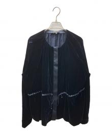 GIORGIO ARMANI（ジョルジオアルマーニ）の古着「ベロアドロストジャケット」｜ネイビー