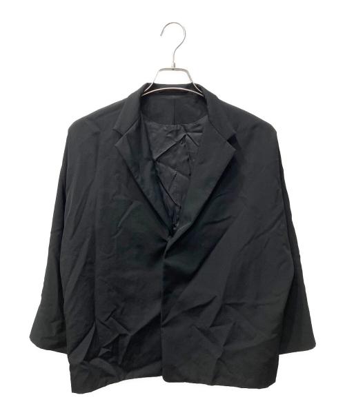 Y's（ワイズ）Y's (ワイズ) W/GABARDINE OVERSIZED TAILORED JKT　「ウールギャバジン オーバーサイズ テーラードジャケット」 ブラック サイズ:３の古着・服飾アイテム