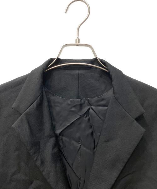 Y's（ワイズ）Y's (ワイズ) W/GABARDINE OVERSIZED TAILORED JKT　「ウールギャバジン オーバーサイズ テーラードジャケット」 ブラック サイズ:３の古着・服飾アイテム