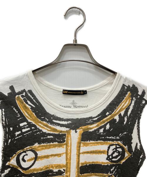 Vivienne Westwood ANGLOMANIA（ヴィヴィアンウエストウッドアングロマニア）VIVIENNE WESTWOOD ANGLOMANIA (ヴィヴィアンウエストウッドアングロマニア) LEE (リー) グラフィックプリントTシャツ ホワイト サイズ:Lの古着・服飾アイテム