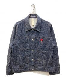 SHINYA KOZUKA（シンヤコズカ）の古着「フロストデニムトラッカーブルゾン」｜ネイビー