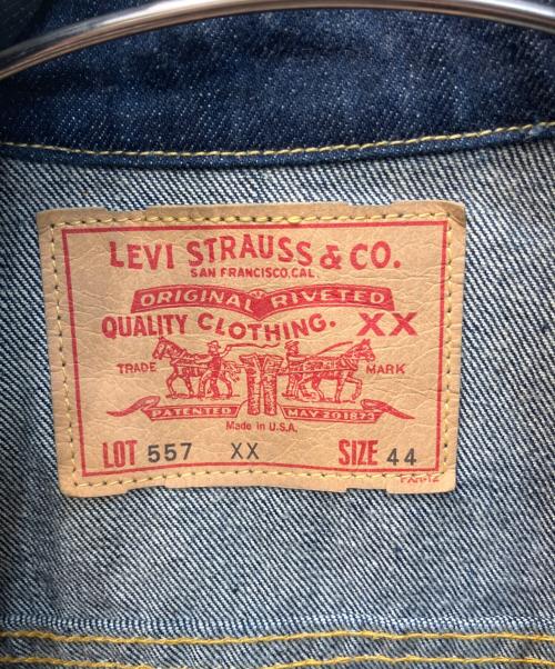 LEVI'S（リーバイス）LEVI'S (リーバイス) ボタン裏555 バレンシア工場 70557 XX 3rd復刻デニムジャケット インディゴ サイズ:44の古着・服飾アイテム