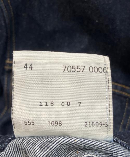 LEVI'S（リーバイス）LEVI'S (リーバイス) ボタン裏555 バレンシア工場 70557 XX 3rd復刻デニムジャケット インディゴ サイズ:44の古着・服飾アイテム