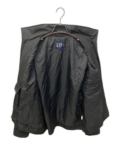 GAP（ギャップ）GAP (ギャップ) スタンドカラー中綿ジャケット ブラック サイズ:Mの古着・服飾アイテム