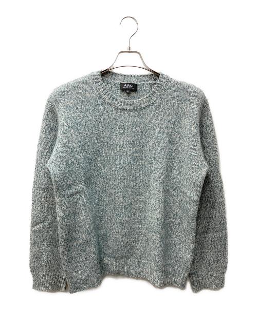 A.P.C.（アーペーセー）A.P.C. (アーペーセー) クルーネックニット グリーン サイズ:Mの古着・服飾アイテム