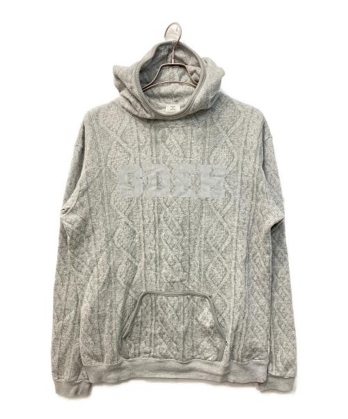 GOODENOUGH（グッドイナフ）GOODENOUGH (グッドイナフ) フィッシャーマンニットプリントパーカー グレー サイズ:Lの古着・服飾アイテム