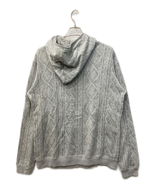 GOODENOUGH（グッドイナフ）GOODENOUGH (グッドイナフ) フィッシャーマンニットプリントパーカー グレー サイズ:Lの古着・服飾アイテム