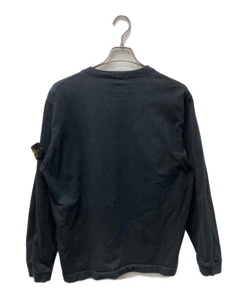 STONE ISLAND（ストーンアイランド）STONE ISLAND (ストーンアイランド) CREW NECK SWEAT SHIRT ブラック サイズ:Lの古着・服飾アイテム