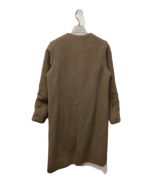 La TOTALITE（ラ ト―タリテ）La TOTALITE (ラ ト―タリテ) Vネックノーカラーコート ブラウン サイズ:36 未使用品の古着・服飾アイテム