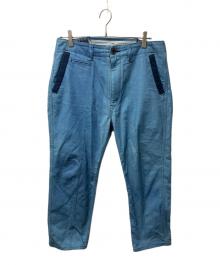 COMME des GARCONS JUNYA WATANABE MAN（コム デ ギャルソン ジュンヤ ワタナベ マン）の古着「シンチバックコットンパンツ」｜ブルー