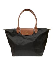 LONGCHAMP（ロンシャン）の古着「ル・プリアージュナイロンハンドバッグ」｜ブラック