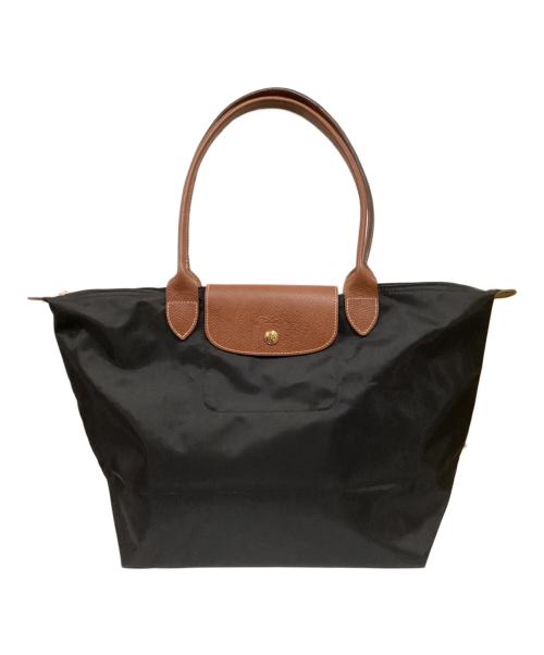 LONGCHAMP（ロンシャン）LONGCHAMP (ロンシャン) ル・プリアージュナイロンハンドバッグ ブラックの古着・服飾アイテム