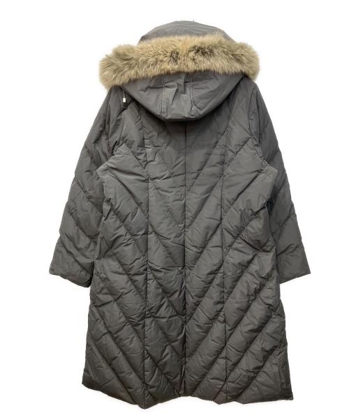 BALMAIN（バルマン）BALMAIN (バルマン) ブルーフォックスファーキルティングダウンコート グレー サイズ:Lの古着・服飾アイテム