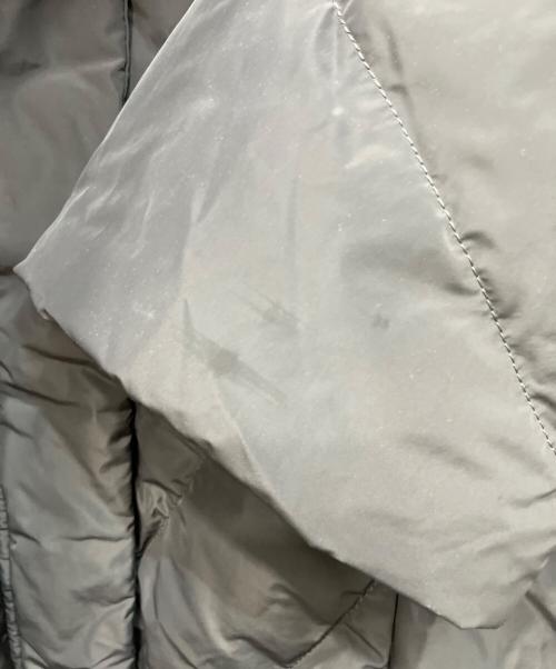 BALMAIN（バルマン）BALMAIN (バルマン) ブルーフォックスファーキルティングダウンコート グレー サイズ:Lの古着・服飾アイテム