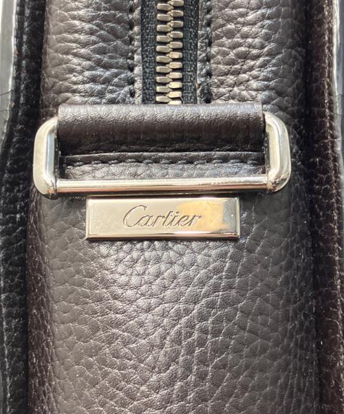 Cartier（カルティエ）Cartier (カルティエ) セリエ ドゥ カルティエ ブリーフケース ブラウンの古着・服飾アイテム