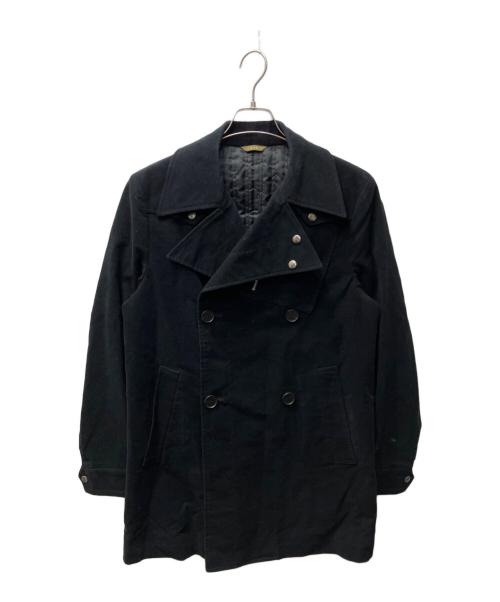A.A.R（アール）A.A.R (アール) Pコート ブラック サイズ:Mの古着・服飾アイテム