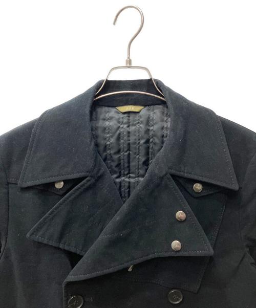 A.A.R（アール）A.A.R (アール) Pコート ブラック サイズ:Mの古着・服飾アイテム