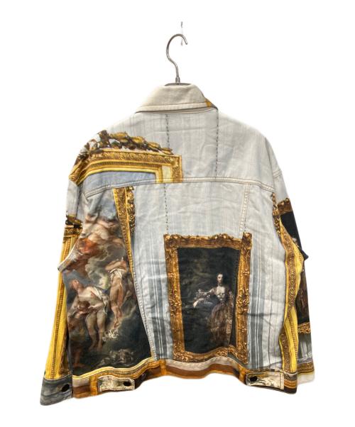 Vivienne Westwood RED LABEL（ヴィヴィアンウエストウッドレッドレーベル）Vivienne Westwood RED LABEL (ヴィヴィアンウエストウッドレッドレーベル) WALLACE COLLECTION /ウォレスコレクション アートプリントデニムジャケット ベージュ サイズ:2の古着・服飾アイテム