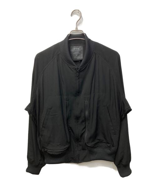 s'yte（サイト）s'yte (サイト) Black Zip-Up Loose-Fit Jacket/ブラックジップアップルーズフィットジャケット ブラック サイズ:3の古着・服飾アイテム