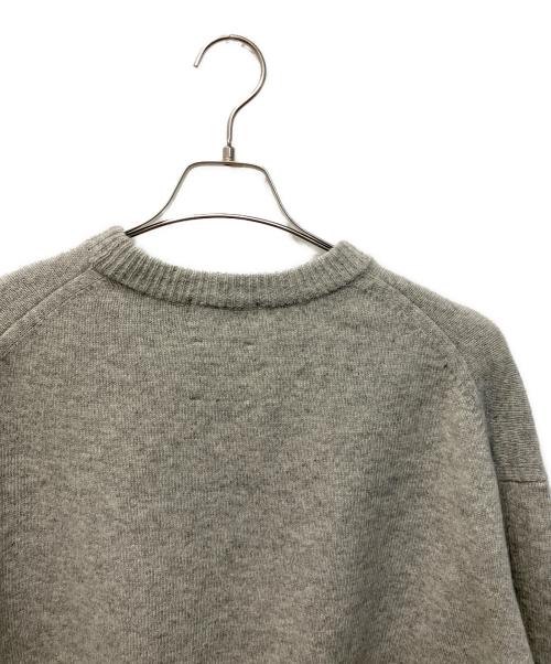 KAGURE（カグレ）KAGURE (カグレ) ハミルトンウールクルーネックニット グレー サイズ:FREEの古着・服飾アイテム