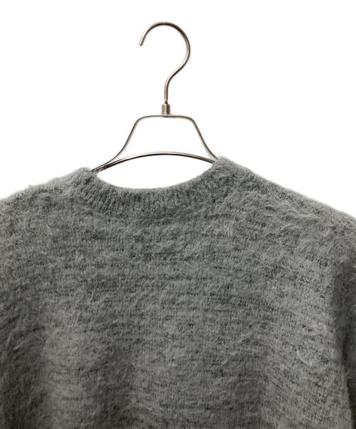MAISON SPECIAL（メゾンスペシャル）MAISON SPECIAL (メゾンスペシャル) シャギーヤーンロゴニット グレー サイズ:FREEの古着・服飾アイテム