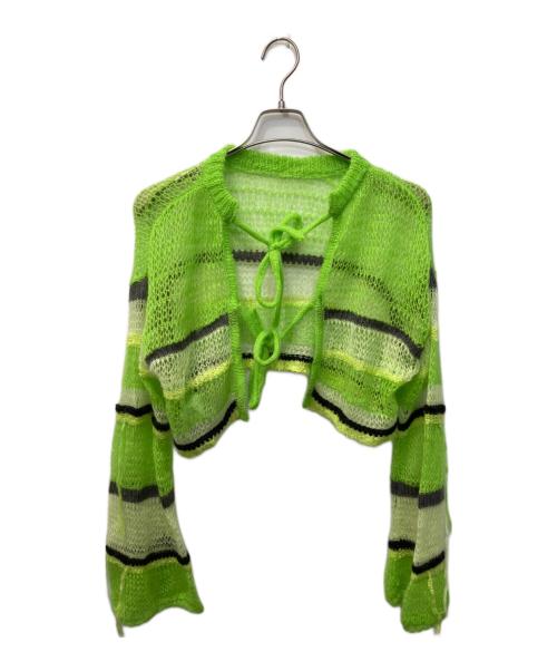 MAISON SPECIAL（メゾンスペシャル）MAISON SPECIAL (メゾンスペシャル) 2WAYメッシュニット グリーン サイズ:FREEの古着・服飾アイテム