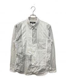 COMME des GARCONS HOMME DEUX（コムデギャルソン オム ドゥ）の古着「ドッキングデザインロングスリーブシャツ」｜ホワイト