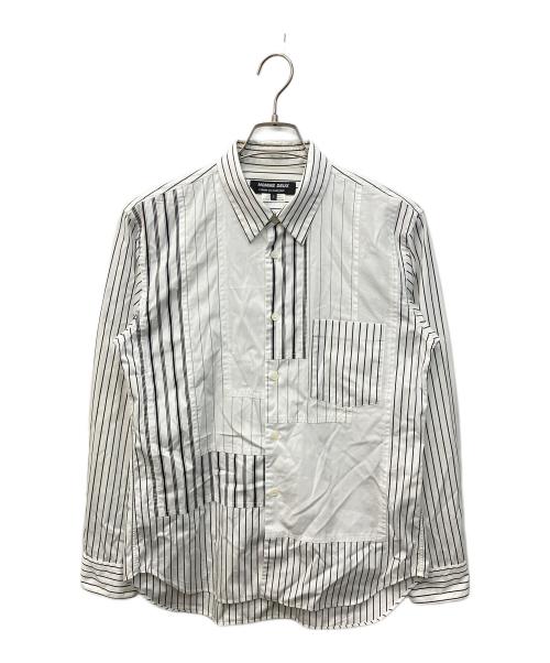 COMME des GARCONS HOMME DEUX（コムデギャルソン オム ドゥ）COMME des GARCONS HOMME DEUX (コムデギャルソン オム ドゥ) ドッキングデザインロングスリーブシャツ ホワイト サイズ:Sの古着・服飾アイテム
