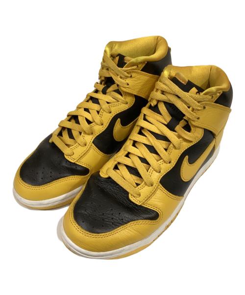NIKE（ナイキ）NIKE (ナイキ) Dunk High Retro PRM スニーカー　（ダンク ハイ レトロ プレミアム） ブラック×イエロー サイズ:25.5の古着・服飾アイテム