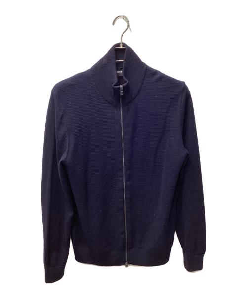 BOSS HUGO BOSS（ボス ヒューゴボス）BOSS HUGO BOSS (ボス ヒューゴボス) ドライバーズニット ネイビー サイズ:Mの古着・服飾アイテム