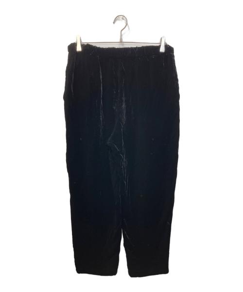 wirrow（ウィロウ）WIRROW (ウィロウ) VELVET DRAWSTRING PANTS/ベルベットドローイングパンツ ブラック サイズ:2の古着・服飾アイテム