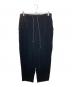 WIRROW（ウィロウ）の古着「VELVET DRAWSTRING PANTS/ベルベットドローイングパンツ」｜ブラック