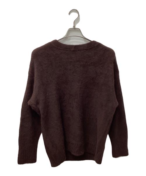 Whim Gazette（ウィムガゼット）Whim Gazette (ウィムガゼット) フォックス混ニット ブラウン サイズ:FREEの古着・服飾アイテム
