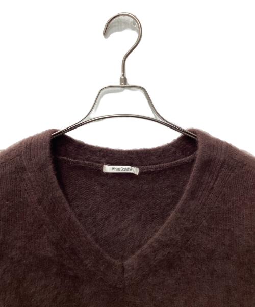 Whim Gazette（ウィムガゼット）Whim Gazette (ウィムガゼット) フォックス混ニット ブラウン サイズ:FREEの古着・服飾アイテム