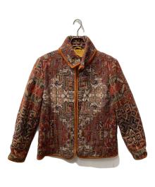 ETRO（エトロ）の古着「オリエンタルキルティングジャケット」｜ブラウン