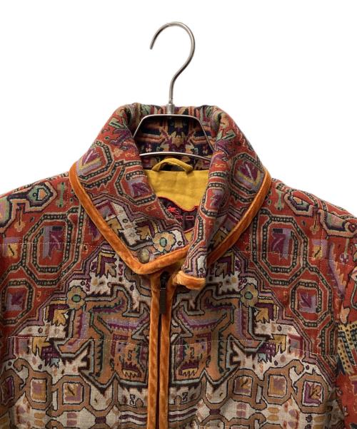 ETRO（エトロ）ETRO (エトロ) オリエンタルキルティングジャケット ブラウン サイズ:44の古着・服飾アイテム